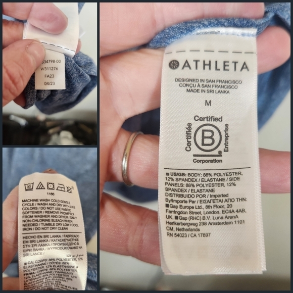 Athleta Uptempo Long Sleeve Athletic Dress Light Blue Size Medium - Picture 5 of 16